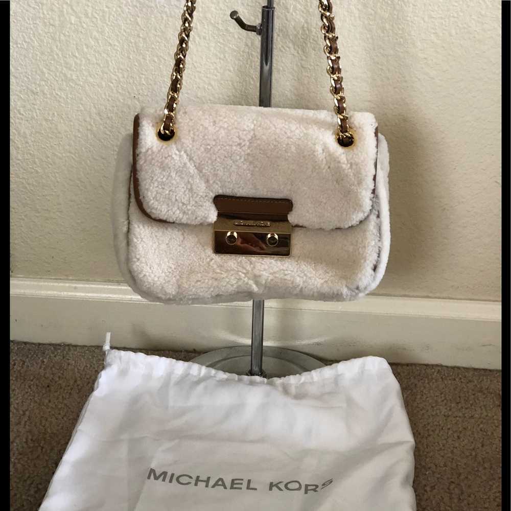 Michael Kors Shearling Handbag - Picture 1 of 8